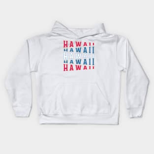 TEXT ART USA HAWAII Kids Hoodie